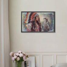 Load image into Gallery viewer, Diamond Painting - Full Round - indian girl (50*30CM)
