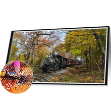 Load image into Gallery viewer, Diamond Painting - Full Round - train locomotive (50*30CM)
