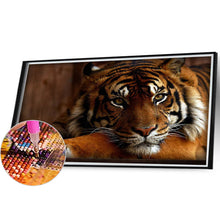 Load image into Gallery viewer, Diamond Painting - Full Round - tiger (50*30CM)
