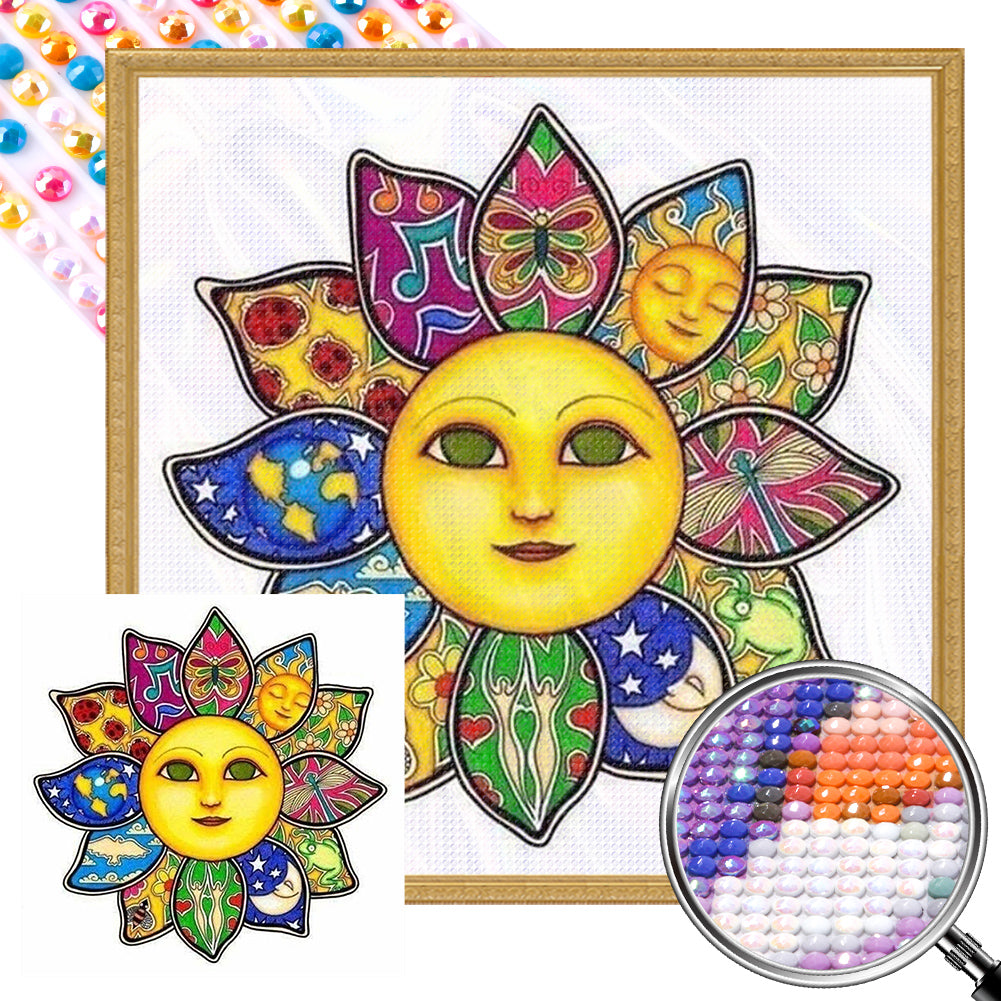AB Diamond Painting - Full Round - flower of the sun (40*40CM)
