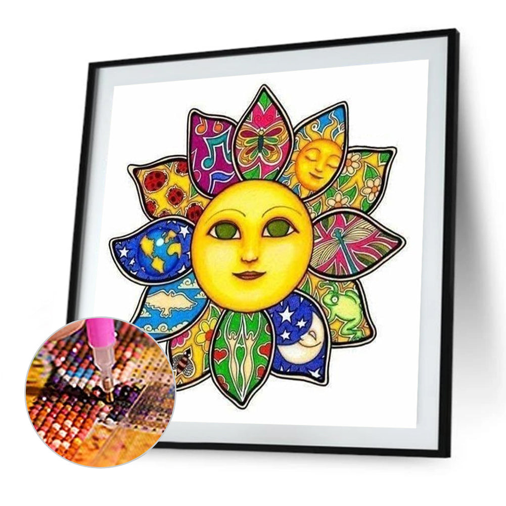 AB Diamond Painting - Full Round - flower of the sun (40*40CM)