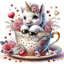 Load image into Gallery viewer, Diamond Painting - Partial Special Shaped - love unicorn (30*30CM)
