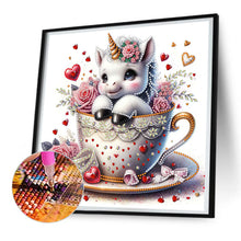 Load image into Gallery viewer, Diamond Painting - Partial Special Shaped - love unicorn (30*30CM)
