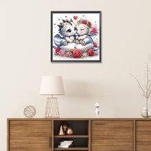 Load image into Gallery viewer, Diamond Painting - Partial Special Shaped - love unicorn (30*30CM)
