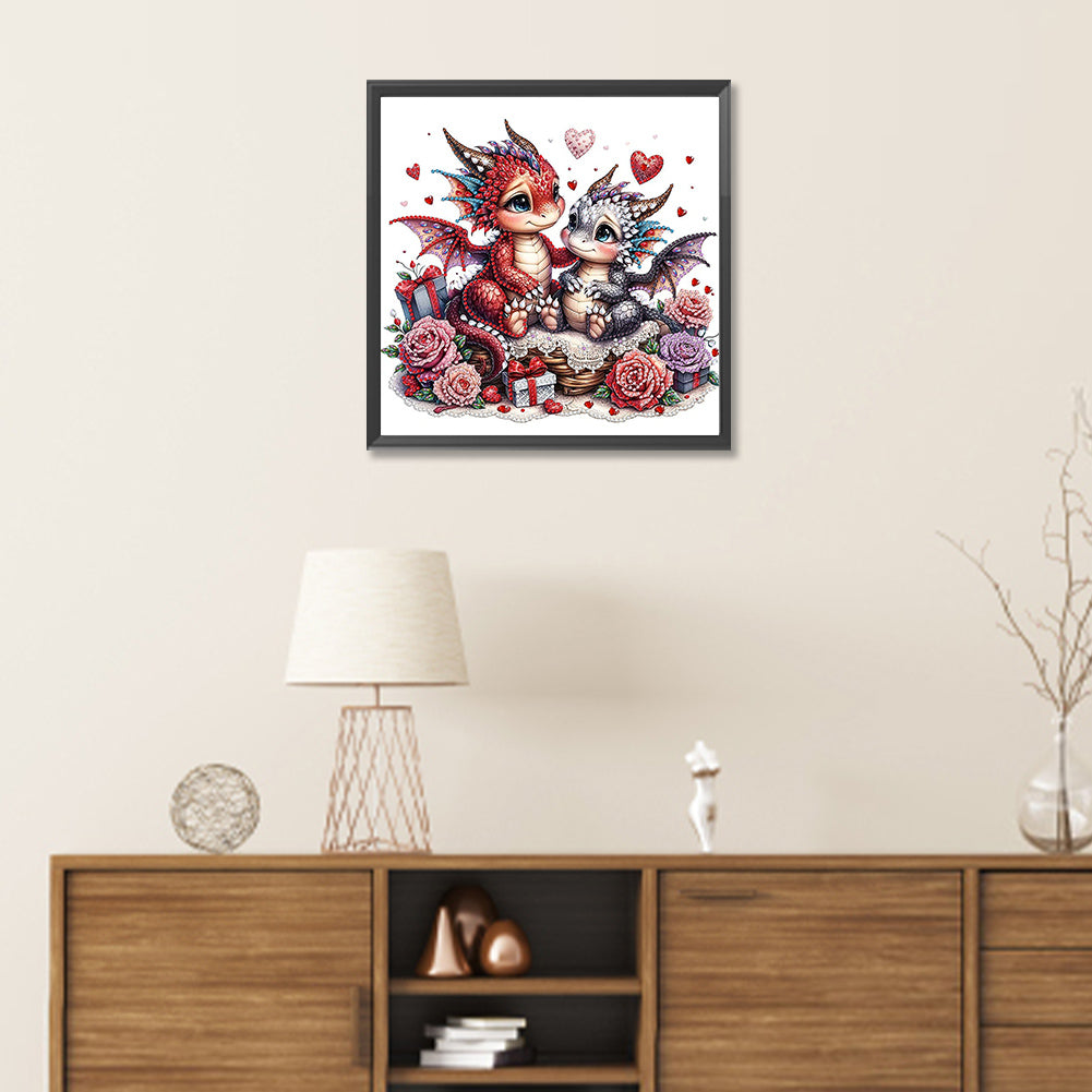 Diamond Painting - Partial Special Shaped - love unicorn (30*30CM)