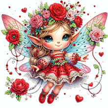 Load image into Gallery viewer, Diamond Painting - Partial Special Shaped - rose elf (30*30CM)
