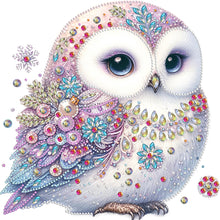Load image into Gallery viewer, Diamond Painting - Partial Special Shaped - bald owl (30*30CM)
