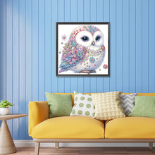 Load image into Gallery viewer, Diamond Painting - Partial Special Shaped - bald owl (30*30CM)
