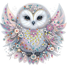 Load image into Gallery viewer, Diamond Painting - Partial Special Shaped - bald owl (30*30CM)
