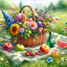 Load image into Gallery viewer, Diamond Painting - Full Round - Spring outdoor flowers and fruits (30*30CM)
