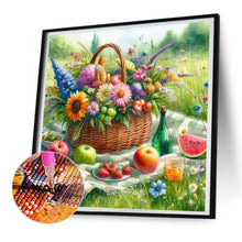 Load image into Gallery viewer, Diamond Painting - Full Round - Spring outdoor flowers and fruits (30*30CM)
