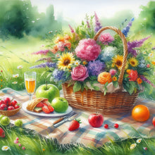 Load image into Gallery viewer, Diamond Painting - Full Round - Spring outdoor flowers and fruits (30*30CM)
