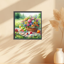 Load image into Gallery viewer, Diamond Painting - Full Round - Spring outdoor flowers and fruits (30*30CM)
