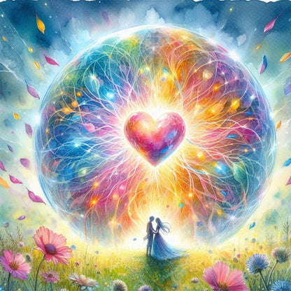 Diamond Painting - Full Round - Beautiful love (30*30CM)