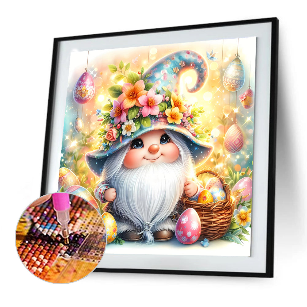 Diamond Painting - Full Round - Easter Egg Gnome (30*30CM)