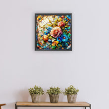 Load image into Gallery viewer, Diamond Painting - Full Round - glass art bouquet (30*30CM)
