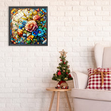 Load image into Gallery viewer, Diamond Painting - Full Round - glass art bouquet (30*30CM)
