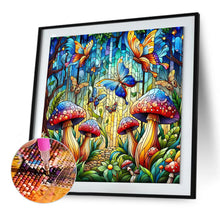 Load image into Gallery viewer, Diamond Painting - Full Round - glass art mushroom (30*30CM)
