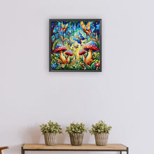 Load image into Gallery viewer, Diamond Painting - Full Round - glass art mushroom (30*30CM)
