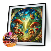 Load image into Gallery viewer, Diamond Painting - Full Round - Glass Art Mushroom Forest (30*30CM)
