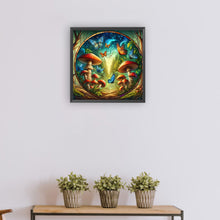 Load image into Gallery viewer, Diamond Painting - Full Round - Glass Art Mushroom Forest (30*30CM)
