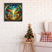 Load image into Gallery viewer, Diamond Painting - Full Round - Glass Art Mushroom Forest (30*30CM)

