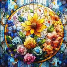 Load image into Gallery viewer, Diamond Painting - Full Round - glass art flower (30*30CM)
