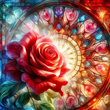 Load image into Gallery viewer, Diamond Painting - Full Round - glass art rose (30*30CM)
