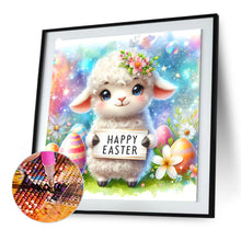 Load image into Gallery viewer, Diamond Painting - Full Round - easter lamb (30*30CM)
