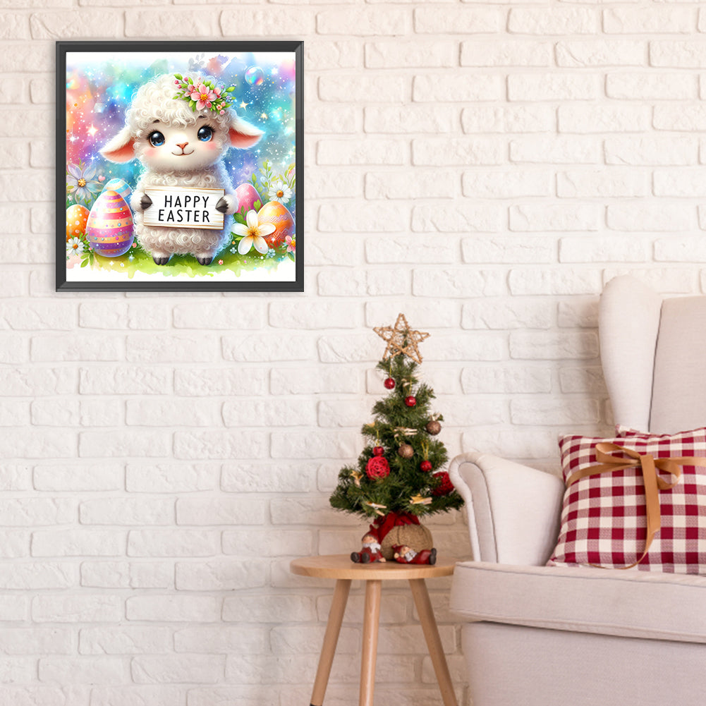 Diamond Painting - Full Round - easter lamb (30*30CM)