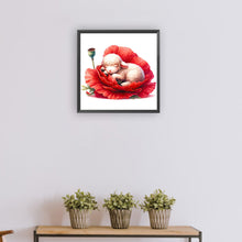Load image into Gallery viewer, Diamond Painting - Full Round - Sheep and poppies (30*30CM)
