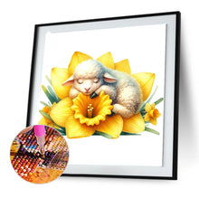 Load image into Gallery viewer, Diamond Painting - Full Round - Sheep and daffodils (30*30CM)
