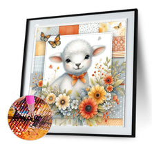 Load image into Gallery viewer, Diamond Painting - Full Round - Sheep and flowers (30*30CM)
