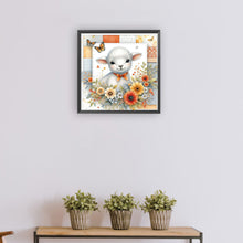 Load image into Gallery viewer, Diamond Painting - Full Round - Sheep and flowers (30*30CM)
