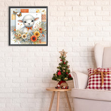 Load image into Gallery viewer, Diamond Painting - Full Round - Sheep and flowers (30*30CM)
