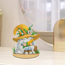 Load image into Gallery viewer, Single-Side Special Shape Desktop Diamond Art Kits for Home Decor (Farm Gnome)
