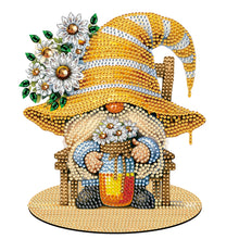 Load image into Gallery viewer, Single-Side Special Shape Desktop Diamond Art Kits for Home Decor (Bee Gnome)
