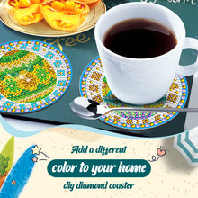 Load image into Gallery viewer, 8Pcs Diamond Art Painting Coasters Craft Kit with Holder for Gift(Vintage Plaid)
