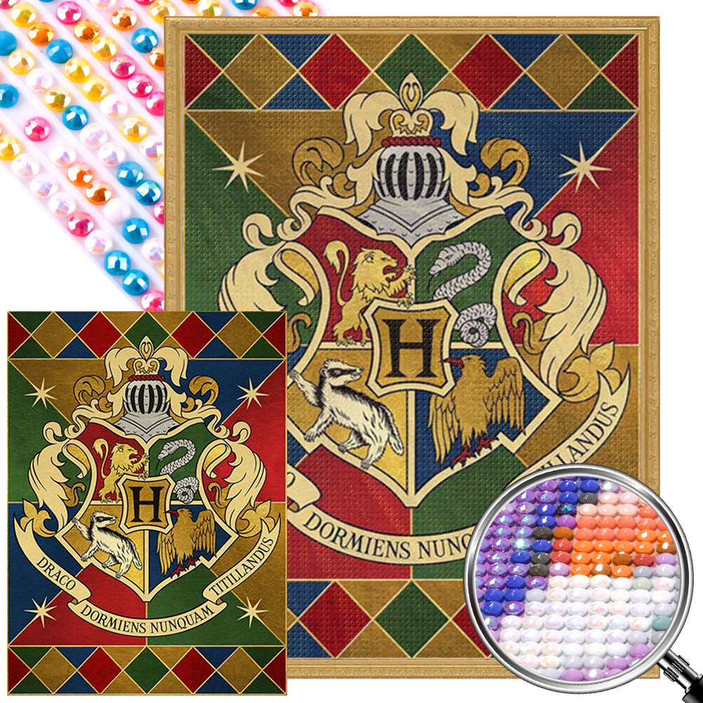 AB Diamond Painting - Full Round - Magic Academy Badge (40*55CM)