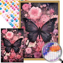 Load image into Gallery viewer, AB Diamond Painting - Full Round - flowers butterfly (40*60CM)

