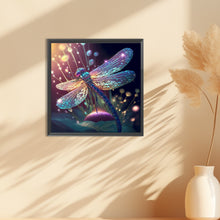 Load image into Gallery viewer, Diamond Painting - Full Round - glowing dragonfly (30*30CM)
