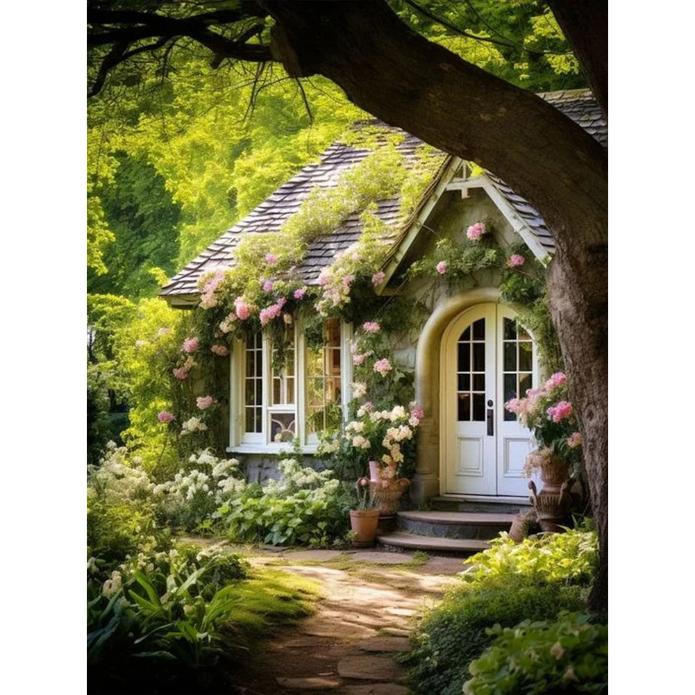 Diamond Painting - Full Round - woods house (30*40CM)