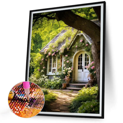 Diamond Painting - Full Round - woods house (30*40CM)