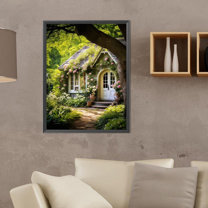 Diamond Painting - Full Round - woods house (30*40CM)