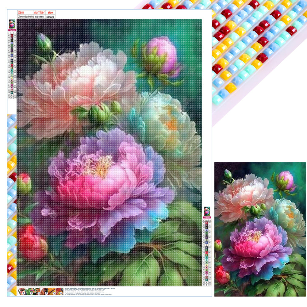 Diamond Painting - Full Square - peony (50*70CM)