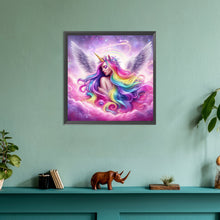 Load image into Gallery viewer, Diamond Painting - Full Round - rainbow unicorn girl (30*30CM)
