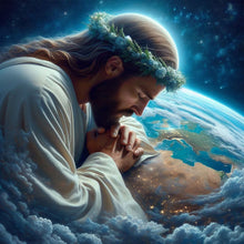 Load image into Gallery viewer, Diamond Painting - Full Round - Earth and Jesus (30*30CM)
