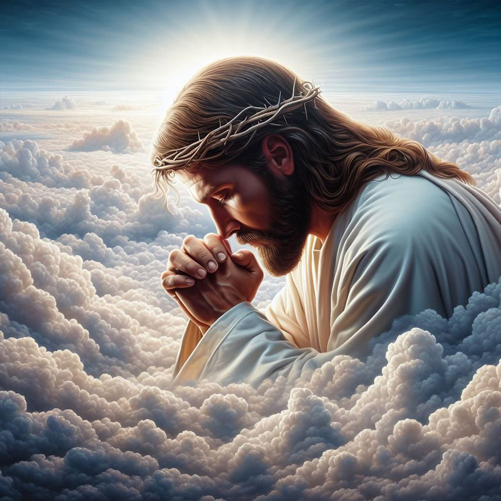 Diamond Painting - Full Round - Earth and Jesus (30*30CM)