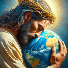 Load image into Gallery viewer, Diamond Painting - Full Round - Earth and Jesus (30*30CM)
