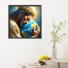 Load image into Gallery viewer, Diamond Painting - Full Round - Earth and Jesus (30*30CM)
